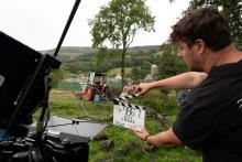 Behind the Scenes on farmland in Crickhowell. 