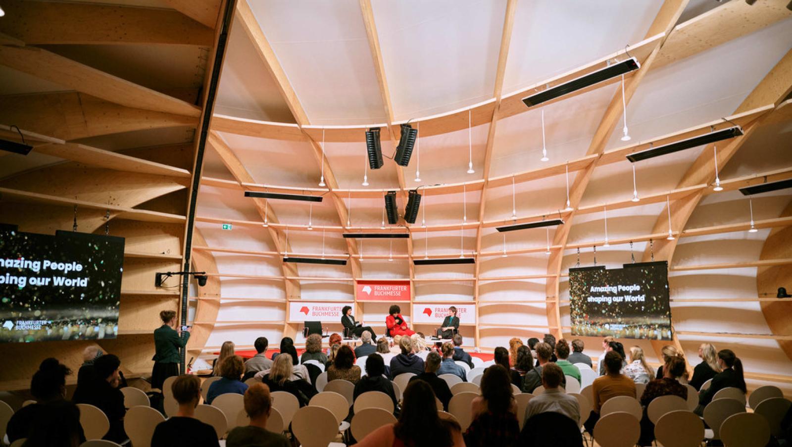 image of main hall during Frankfurt Book Fair 2022