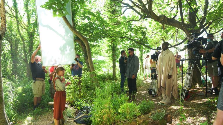 Behind the scenes image from the filming of His Dark Materials 3